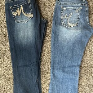 Maurice’s Jeans - lot/set of 2 pair - size 3/4 Bootcut - Super cute and stylish